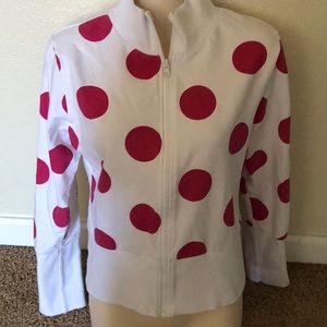 NWOT Sasch Italia Polka Dot Top $98 $128 ✨